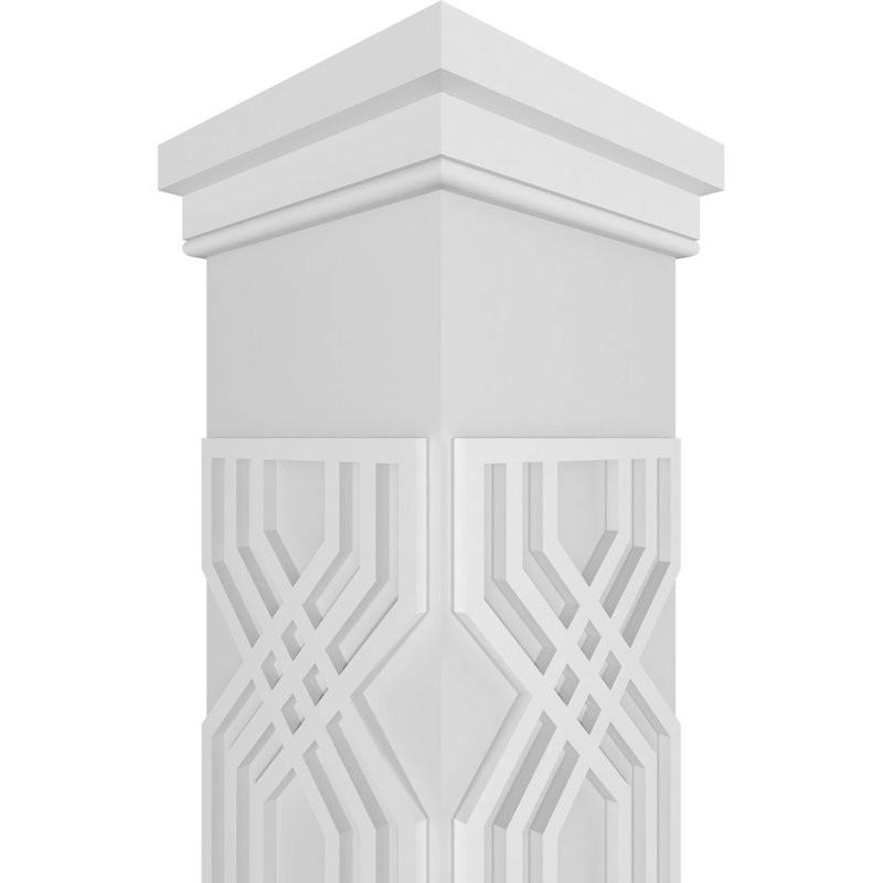 Carré Craftsman Classic Atlas non effilé avec colonne Prairie Capital et Prairie, H 108 po x l 11,625 po x P 11,625 po