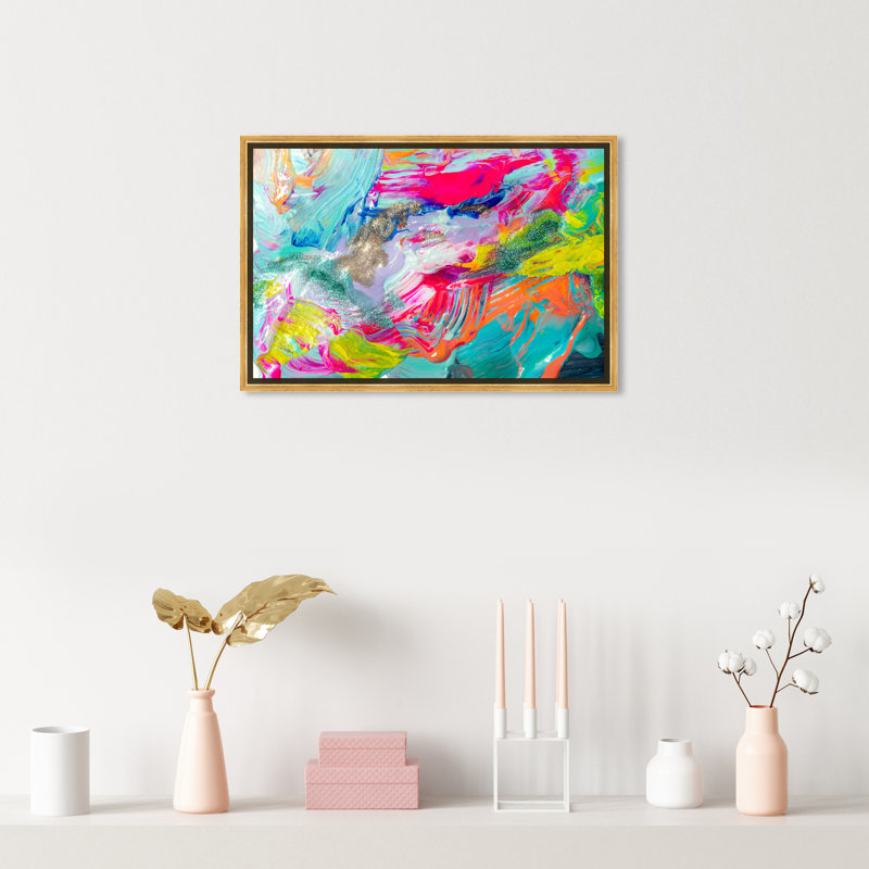 «Show Me Love», reproduction d'art sur toile, H 16 po x l 24 po, Picture Framed Canvas, Gold