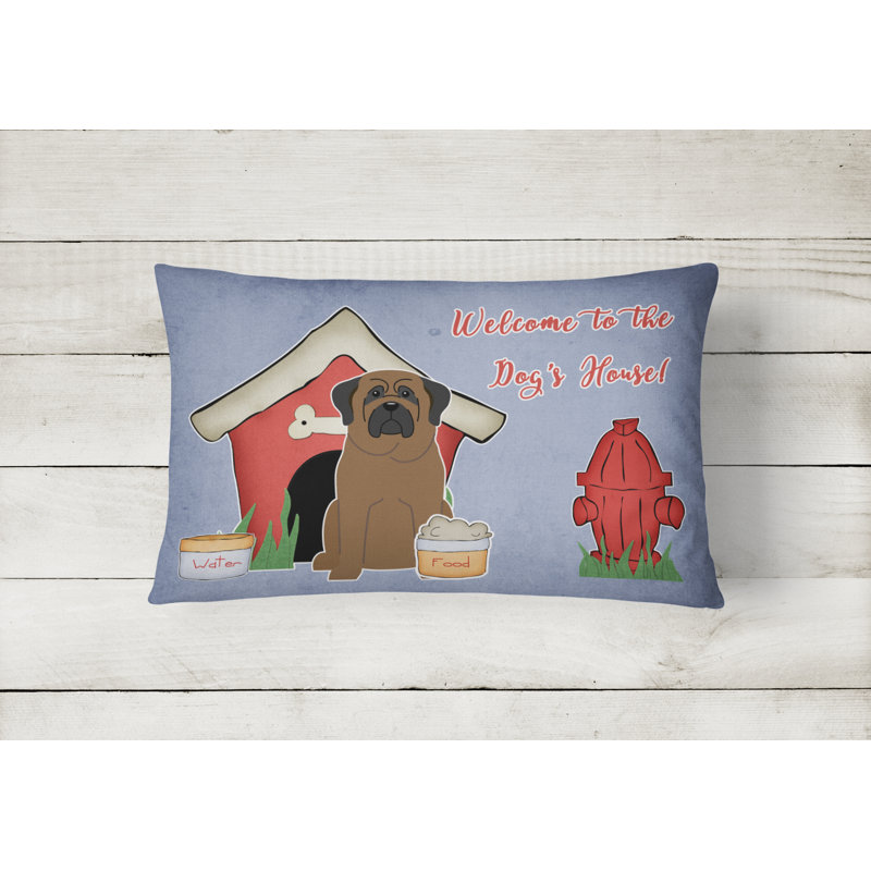 Coussin lombaire intérieur/extérieur rectangulaire pour chien house