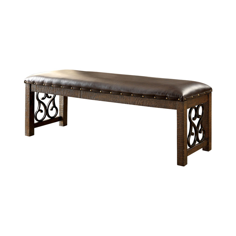 Fariah Faux Leather Upholstered Bench