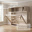 Lit escamotable double avec armoires de rangement et lit escamotable mural