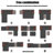 5 Pieces Sectional Sofa Set
