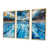 Toile avec cadre flottant or