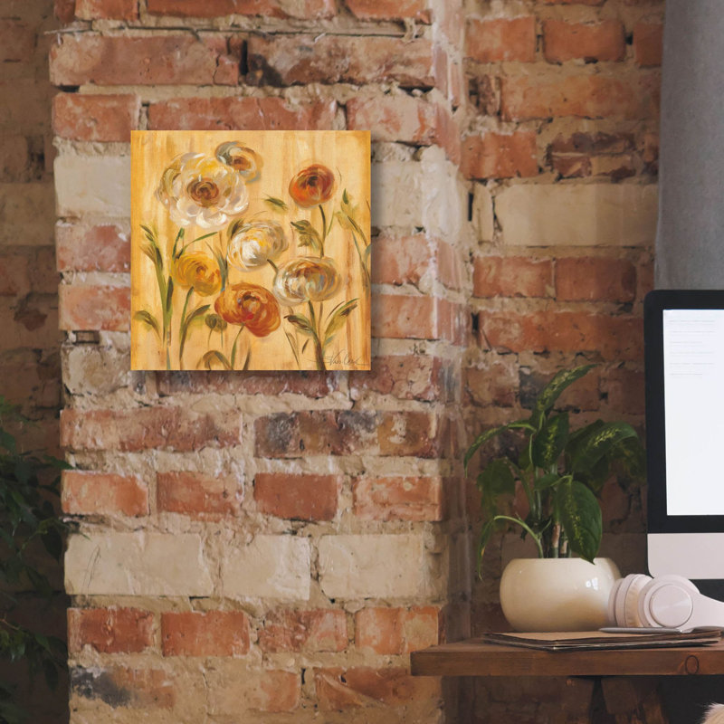 «Sunshine Mums 1» par Silvia Vassileva, art mural sur toile, H 12 po x l 12 po