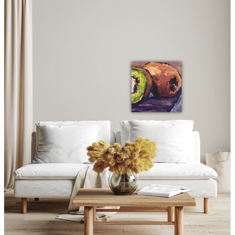 Kiwi - reproduction d'artiste sur toile, H 20 po x l 20 po x P 1 po