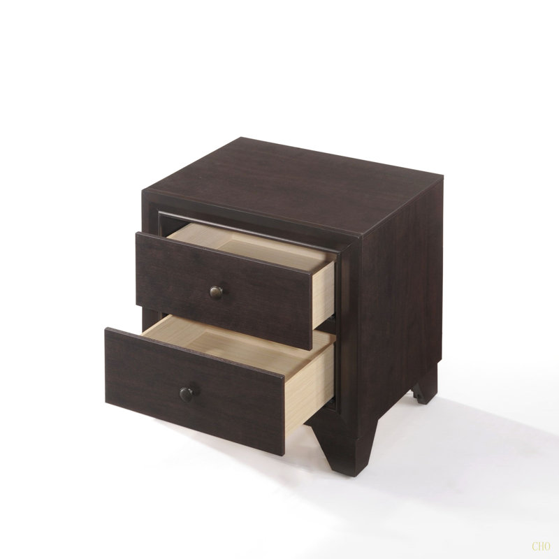 Table de chevet 2 tiroirs