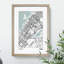 Map Dubai UAE - Picture Frame Graphic Art-62802266-62802269