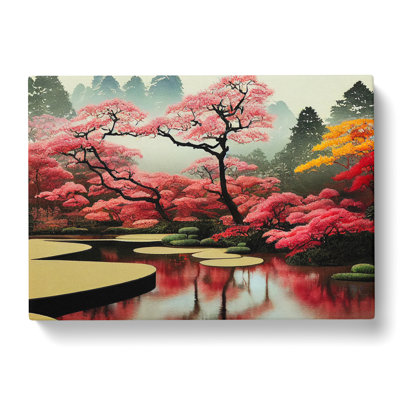Japanese Garden Pond Vol.3 - Wrapped Canvas
