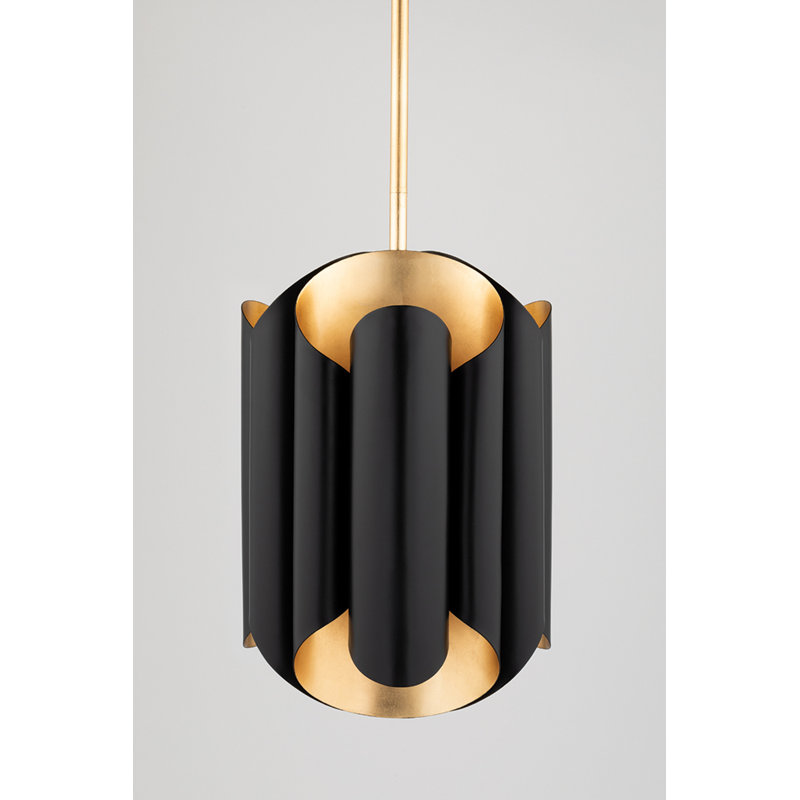 Banks 6 - Light Pendant, Gold Leaf/Black