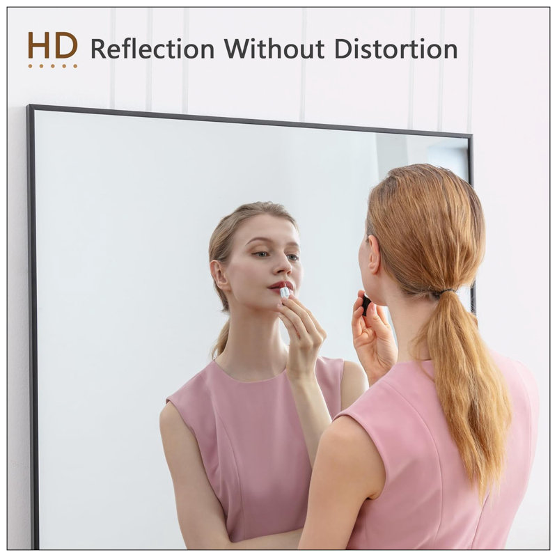 Miroir taille réelle, Noir, 64 po x 21 po