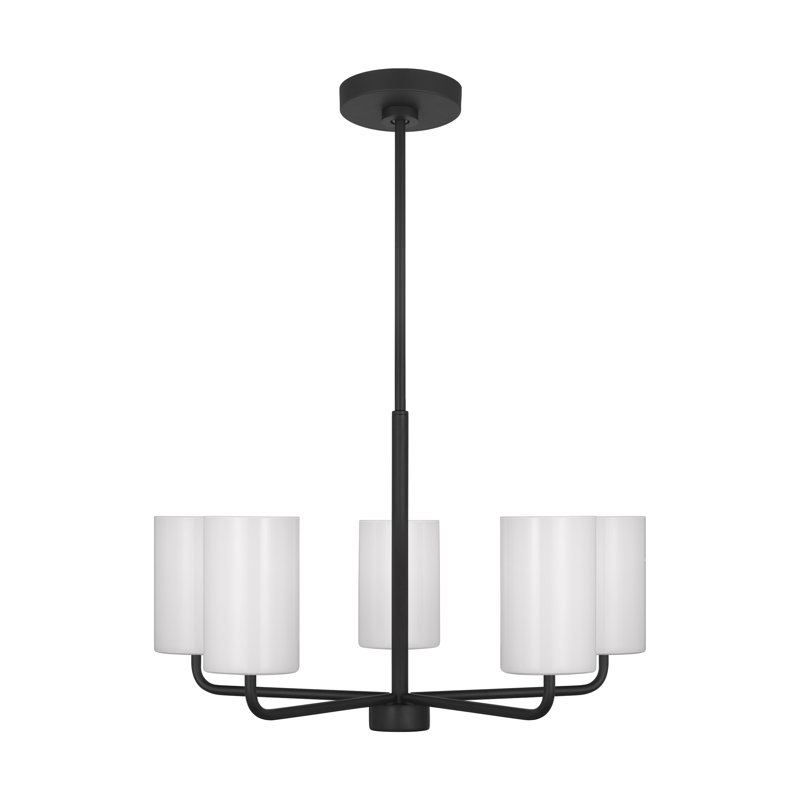 Lustre à 5 lumières Vincente, Yes, Nuit noire