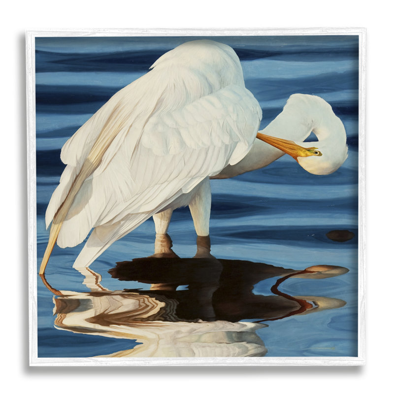 «Highland Dunes Crane Bird», art giclée par David Kiehm, H 24 po x l 24 po x P 1,5 po