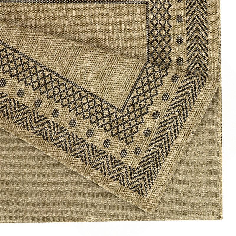 Tapis intérieur / extérieur noir Earth, Rectangle 7 pi 10 po x 10 pi 3 po