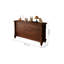 Commode d'appoint en bois massif style rétro