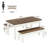 55" Farmhouse Kitchen Table With 2 Benches, 3-piece Wooden Dining Table Set-640226525