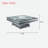 Modern Mirrored Coffee Table With Faux Diamond Inlay, Tempered Glass Top And Mirrored Stacked Base