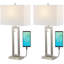 Ensemble de lampes de table en laiton doré 28,5 "avec USB Arthuree-1429175580