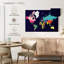 Carte du monde pastel Aliaz-107875943