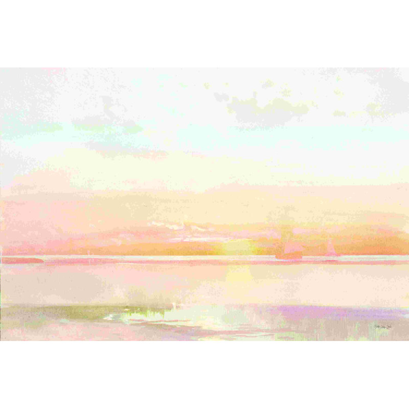 Peaceful Shore 1, H 8 po x l 12 po, Non, Toile tendue