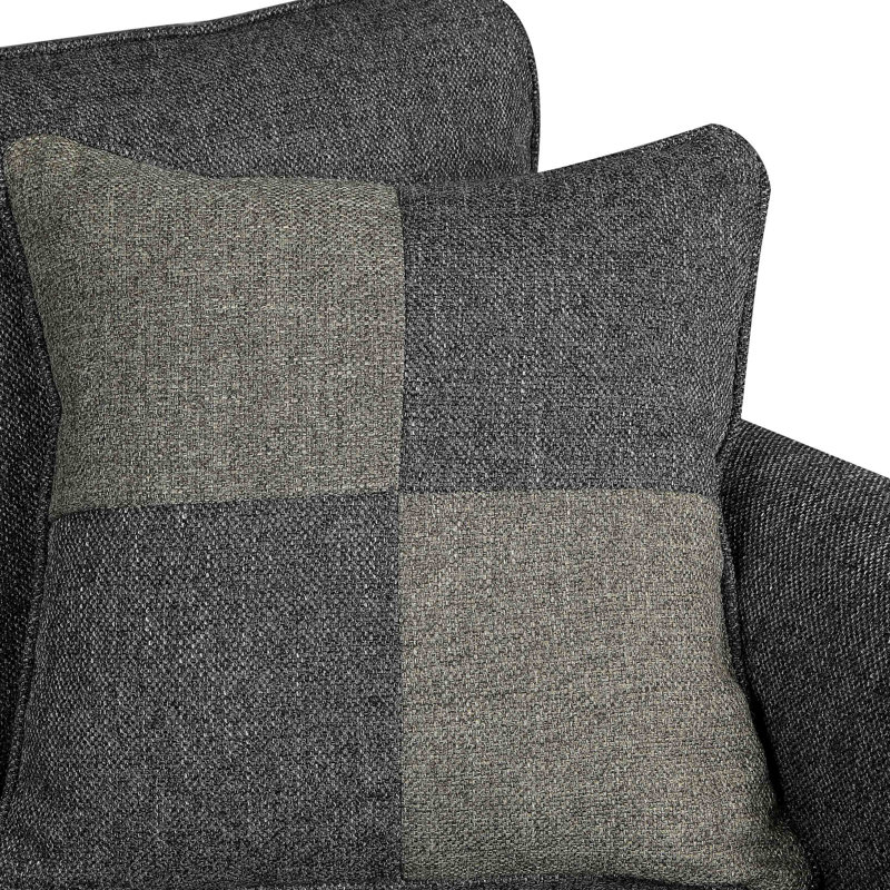 Canapé Felton, Polyester gris foncé