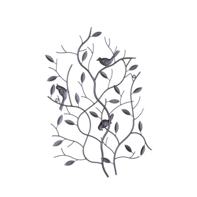 Meadow Songbirds Metal Wall Decor