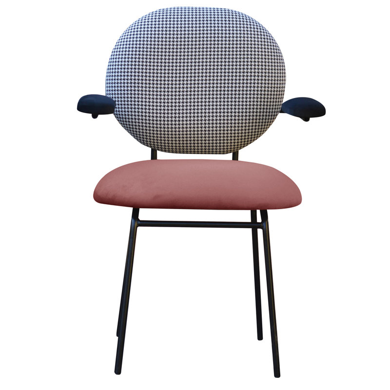 Plum Velvet Armchair, Dustypink