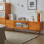 Meuble audio-vidéo avec porte coulissante en bois massif Retro-133699770-133699771