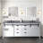 Ensemble de meuble-lavabo double 84 po avec miroir Marsyas-113388166-113388165