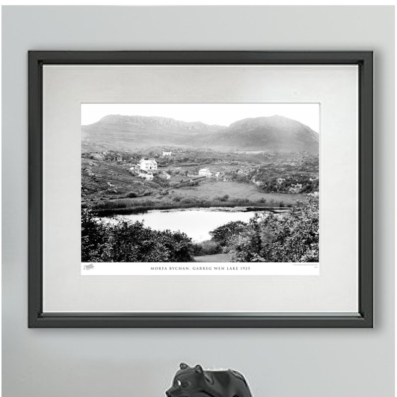 Morfa Bychan, Garreg Wen Lake 1925 by Francis Frith - Single Picture Frame Print, 28cm H x 36cm W x 2.3cm D