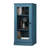 100% Solid Wood 3-Shelf Bookcase with Clear Glass Door and Adjustable Shelves-290151525