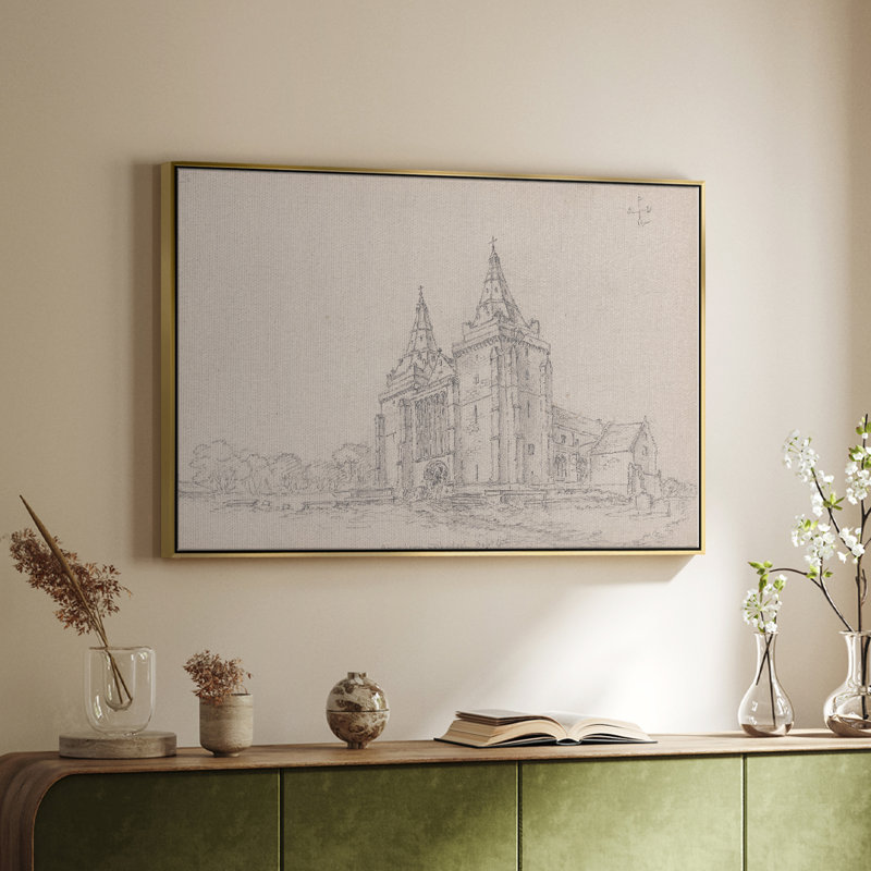 Croquis rétro-XXX III, H 25 po x l 37 po, Toile tendue