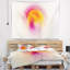 Tapisserie sphère misty jaune clair abstrait rose-28498095