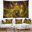 Tapisserie flammes fractales jaunes-28504678
