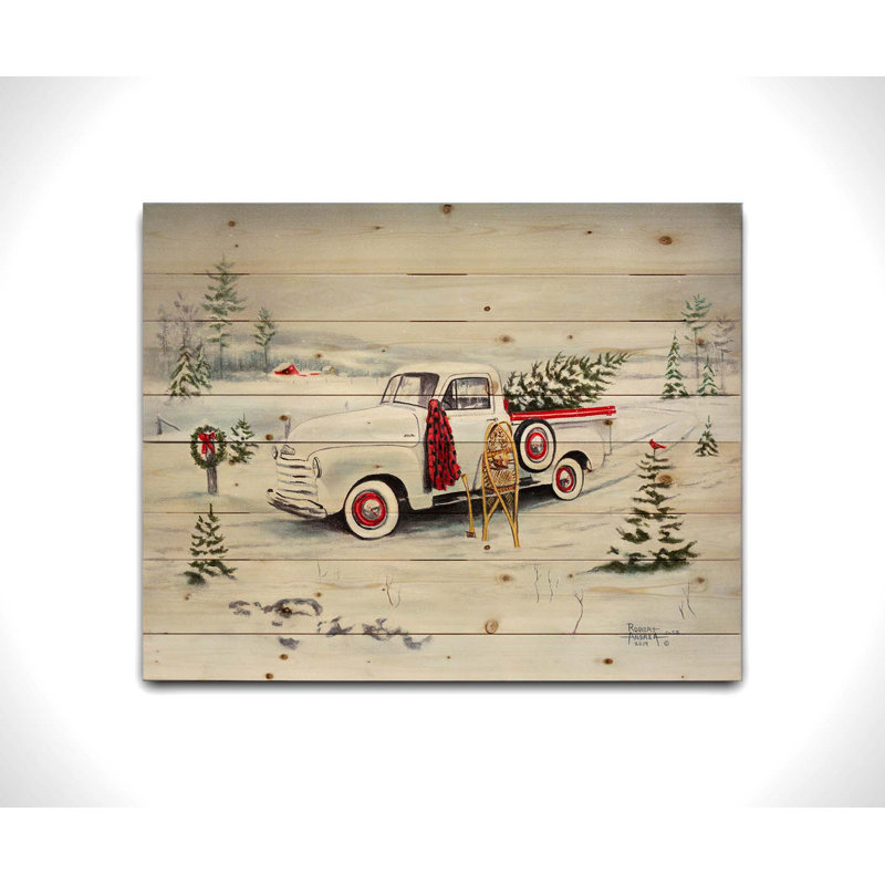 «Season's Solitude» par Robert Andrea sur bois, H 24 po x l 30 po