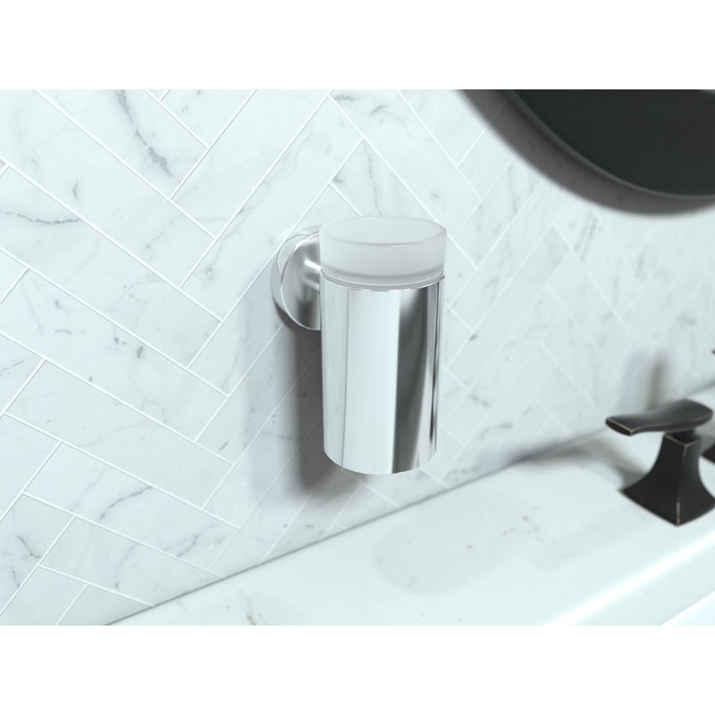 E & S Accessories Toothbrush Holder, Brushed Nickel