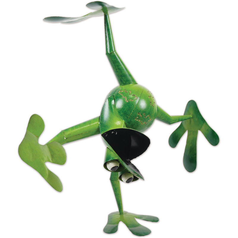 Winston, Frog Sculpture,  38.5" H x 38.5" W x 17.25" D