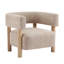 Fauteuil d'appoint rembourré Boucle