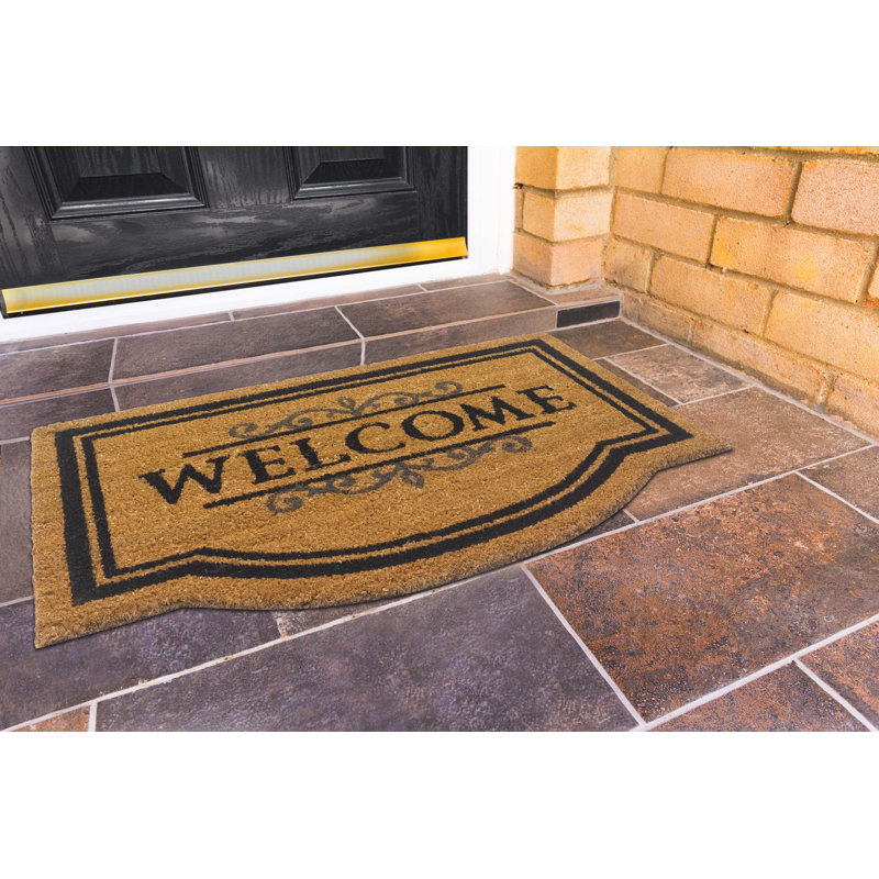 Coir Mats No Pattern Doormat, Brown