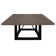 Braylenn Solid Wood Top Metal Base Dining Table