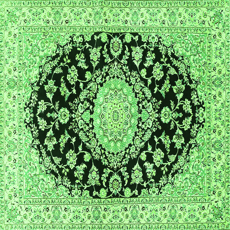 Tapis vert traditionnel Traditional 728, Carré 7 pi
