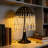 Bohemian-style Table Lamp With Rope & Crystal Black Desk Lamp