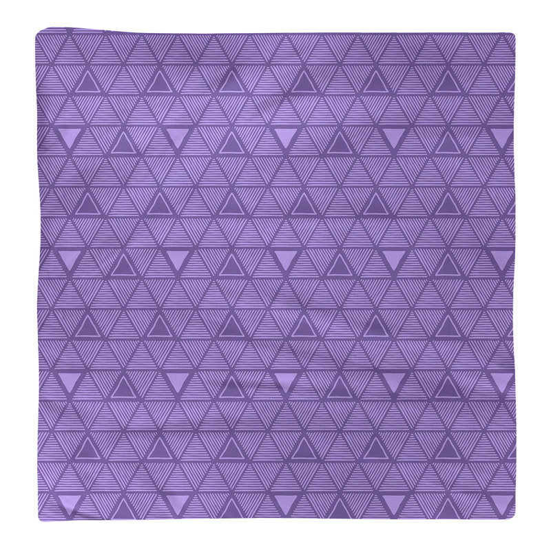 Jordao Cotton Abstract Square Napkin, 0.1" H x 10" W x 10" D, Blue Violet