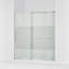 Sliding Shower Door, 75-1/2-In H X 68-1/4 - 71-5/8-In W, With Heavy 5/16-In Thick Crystal Clear Glass With Privacy Band-999772905