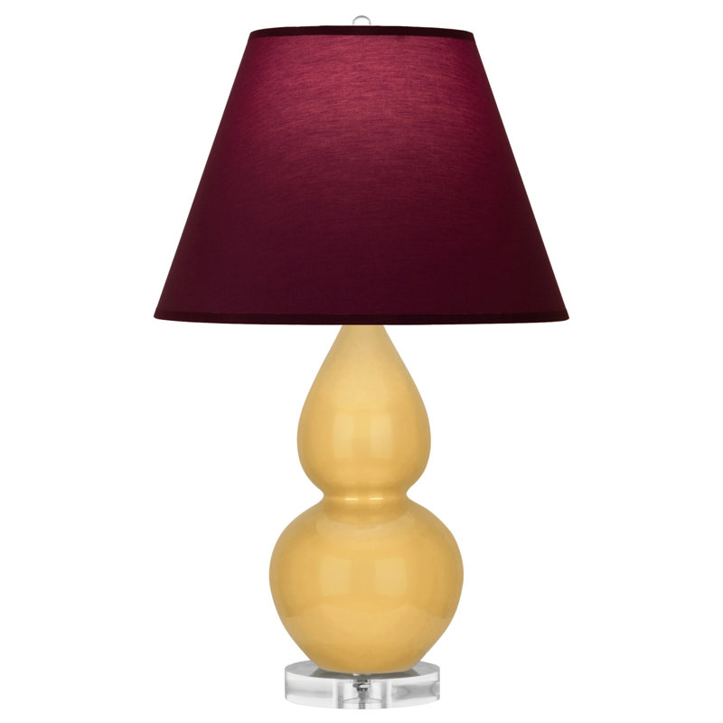 Petite lampe d'appoint à double gourde, Prune / lavande, Coucher de soleil