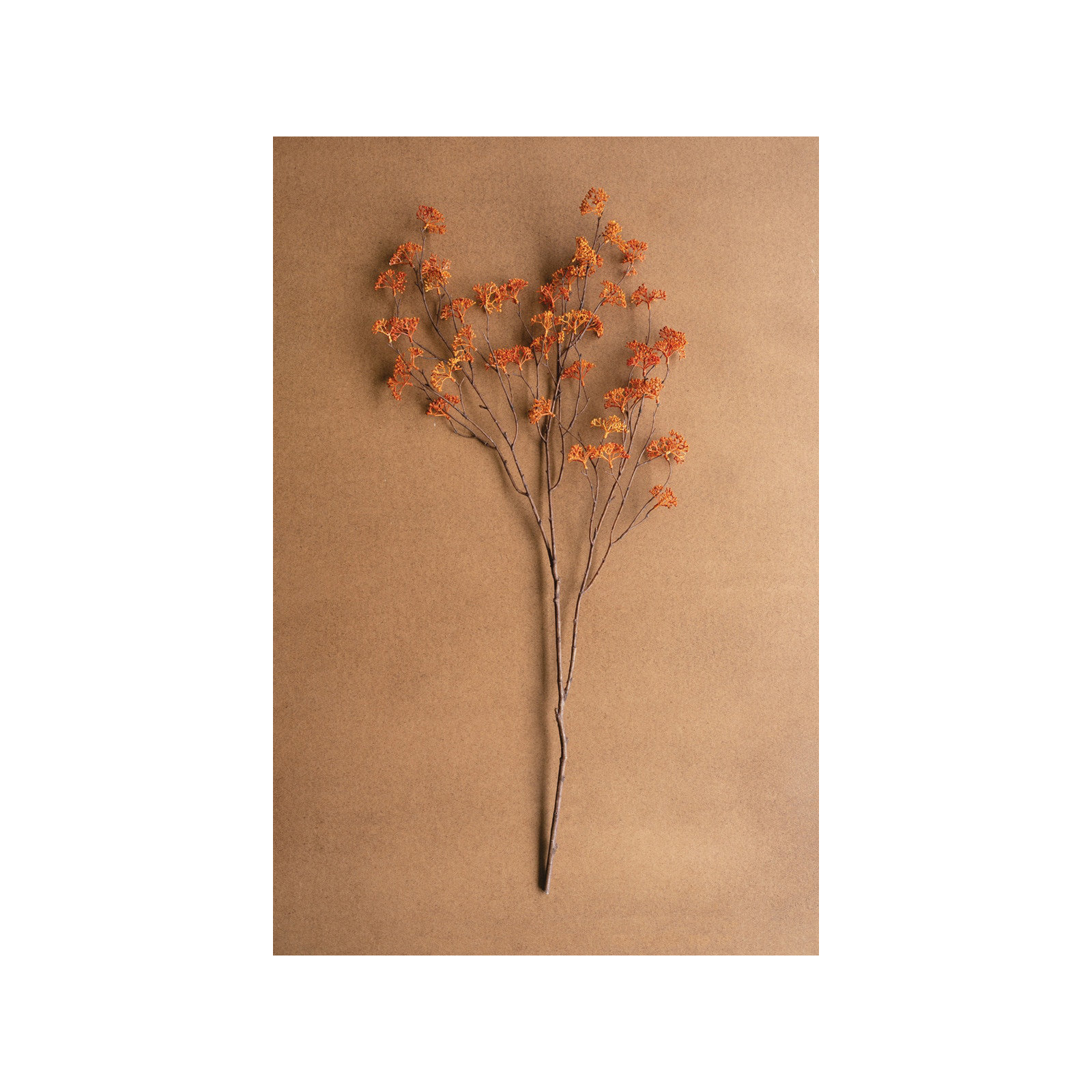 ARTIFICIAL RICE FLOWER STEM - BLUSH, Orange