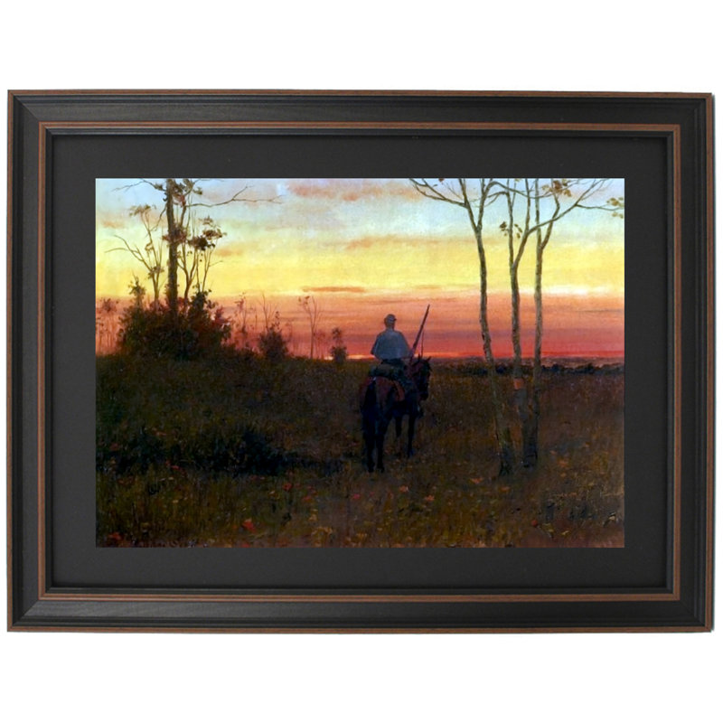 The Mounted Sentry par Julian Scott, H 26 po x l 36 po
