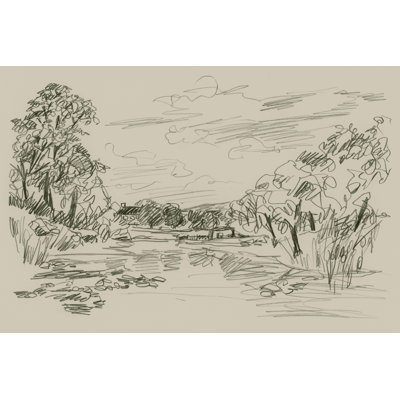«Sepia Scenes III» par June Erica Vess - reproduction d'art sur toile tendue