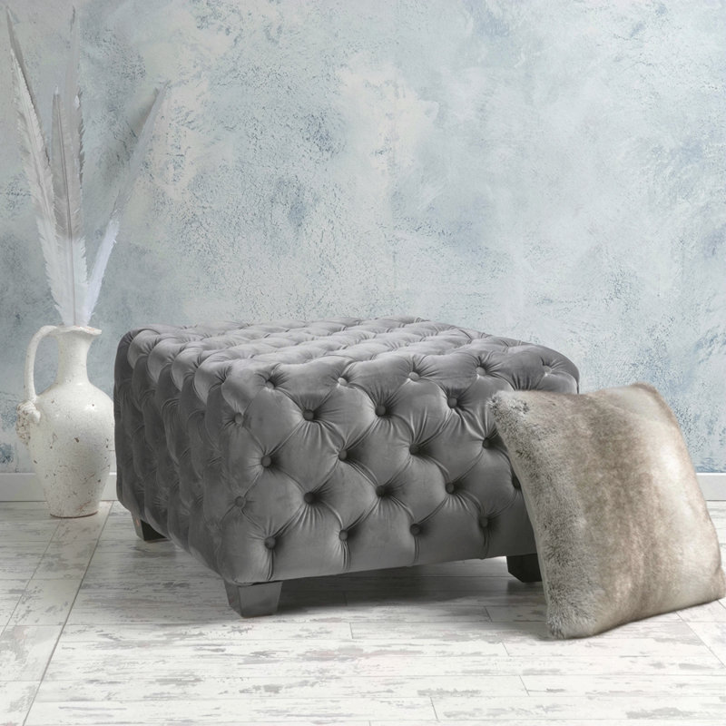 Repose-pieds de style moderne minimaliste, Gris
