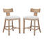 Tabourets de comptoir rembourrés en tissu Sipos-579144106