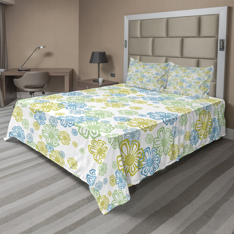 Microfiber Sheet Set, Full Sheet Set + Fitted Sheet + 2 Pillowcases